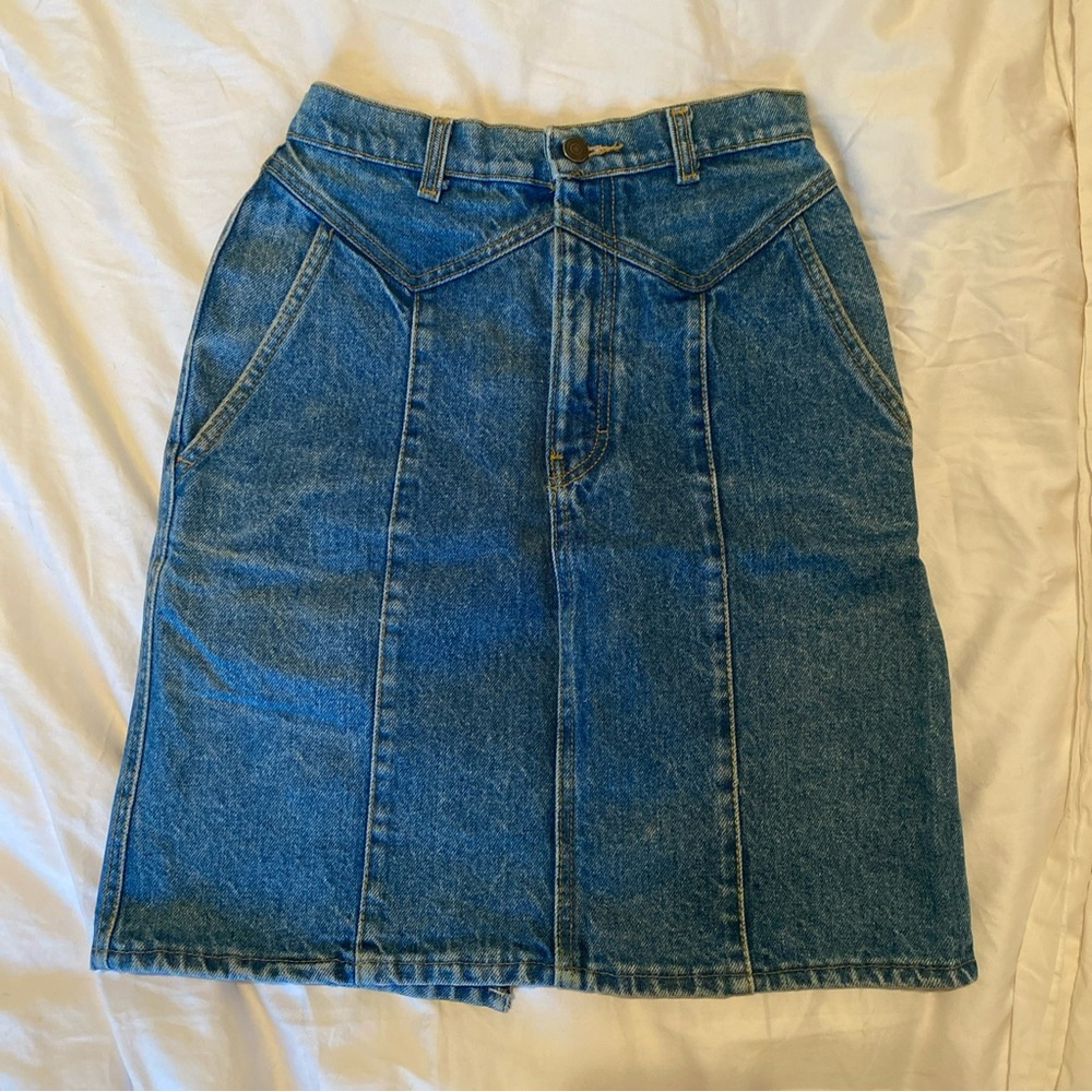 Vintage Denim Skirt - Size 25